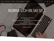 Tablet Screenshot of normatech.pl
